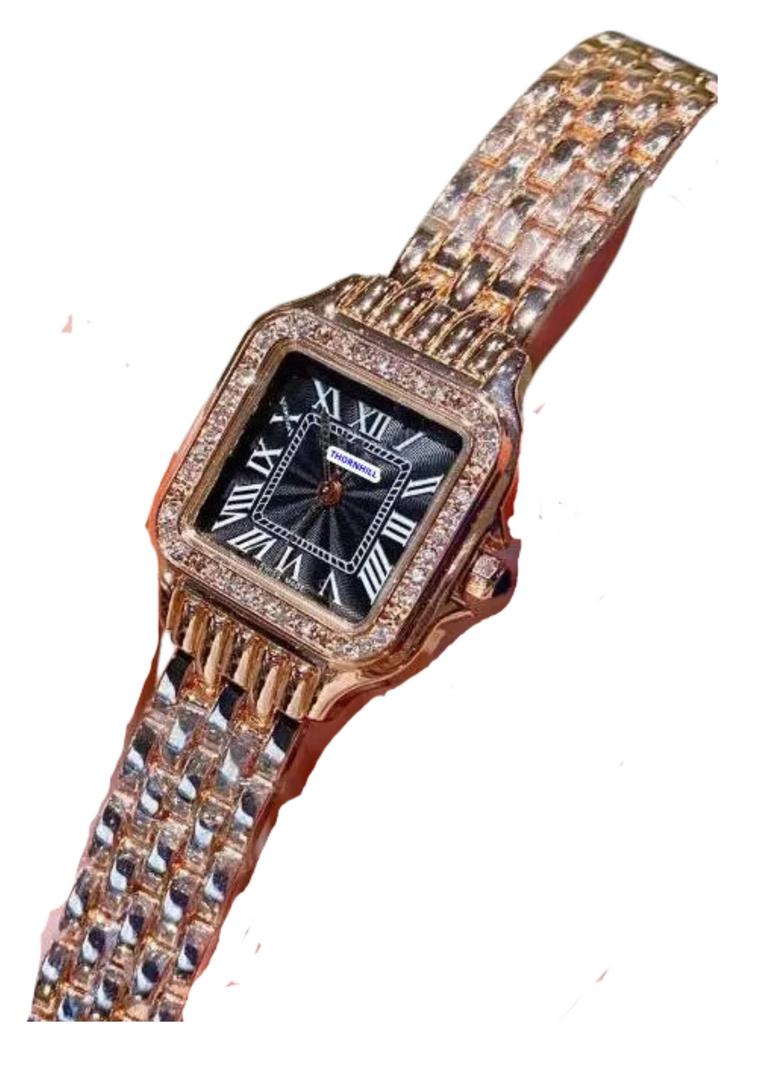 Cartier Square Dial With Stones